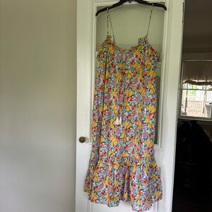J. Crew Multicolor Floral Fruit Dress